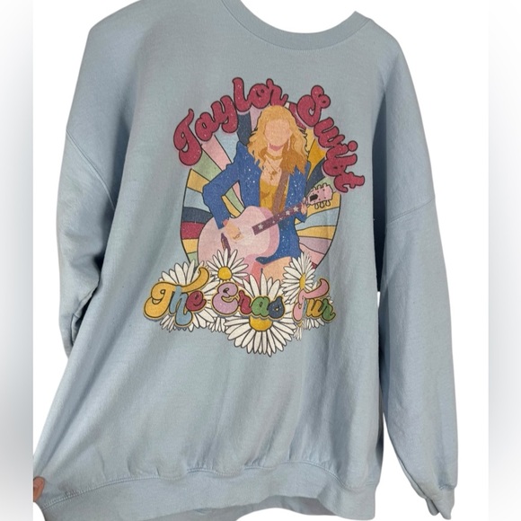 Taylor Swift with guitar Eras Tour sweatshirt 3XL 2023 - Picture 1 of 6